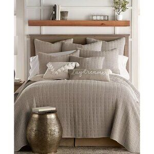Levtex Home Mills Quilt Set Desert Sage 68" X 86" Cotton Waffle Texture
